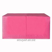 Салфетки бумажные цветные, розовые, 200 штук фотография