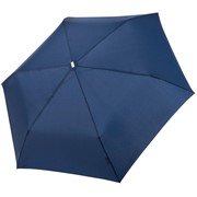 Зонт складной Fiber Alu Flach, темно-синий фотография