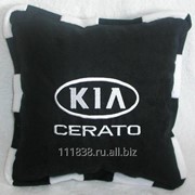 Подушка черная Kia cerato с кантом фото