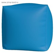 Пуфик Куб макси, ткань нейлон, цвет голубой фото