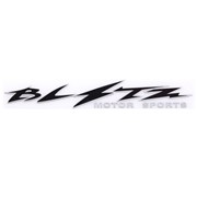 Шильдик металлопластик SW “BLITZ“ Черный 150*20мм (наклейка) фото