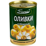 Оливки фаршированные креветками фото