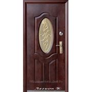 Входная металлическая дверь СИТИ-ДОРС МТ-50 (автолак, витраж-стеклопакет) фото