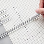 Прозрачная прямая линейка 15 см с трехмерной треугольной линейкой Шкала Измерение Инструмент для студента фото