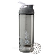 Спортивная бутылка-шейкер BlenderBottle SportMixer Sleek Promo 820 ml Grey