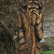 Деревянная скульптура (дед) фото