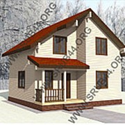 Дом из проф.бруса 8х8 П37 фото