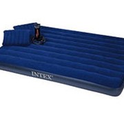 Матрас Classic Downy Bed, 152х203х22см с подушками и насосом (Intex) фото