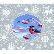 Декоративные наволочки гобелен Снегири фото