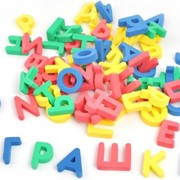 Развивающая игра Бомик “Алфавит украинский магнитный россыпью 63 буквы“ 207 фото