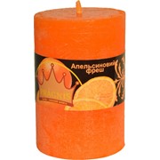 Свеча Рустик Цилиндр (55х8 см, 20 час) АРОМА апельсиновый фреш фото