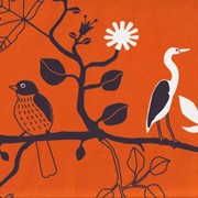 Декоративная ткань Scandinavian Kitch Birds от интернет-магазина "Kreska"