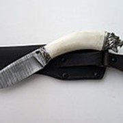 Нож из дамасской стали “Зубр“ (малый) фото