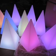Светодиодный пластиковый светильник пирамида.