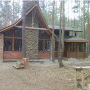 Загородные дома, строительство деревянных домов, заказать Киев фото