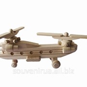 Деревянная игрушка Вертолет фото