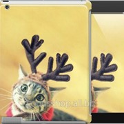 Чехол на iPad 2/3/4 Кот - Олень 1281c-25 фото
