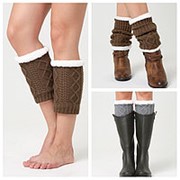 Unisex Winter Plus Велюровые вязальные коленные лодыжки Теленок теплые подушечки Wool Warm Ботинки Deco Skirt фото