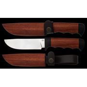 Нож Бобр сталь Х12МФ в деревянных ножнах фото