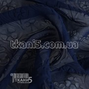 Ткань Шифон 3D ( темно - синий ) 1753