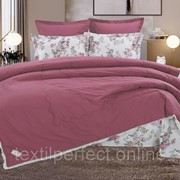 Комплект постельного белья с одеялом KAZANOV.A - Маркиза (бордо) Cotton, евро фото