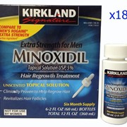 Киркланд Миноксидил (Kirkland Minoxidil) 5% на 18 месяцев, 18 флаконов по 60 мл, с 3 пипетками фото
