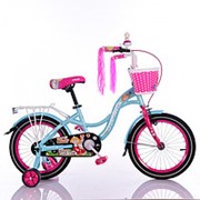 Детский велосипед для девочки Rueda INFANTA 16 голубой фото