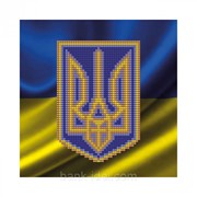 Схема для вышивки бисером “Герб Украины“! (20х20 см.) фото