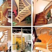 Деревянные лестницы фотография