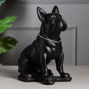Копилка “Собака Бульдог“, чёрная, 30 см фотография