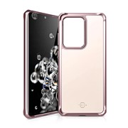 Чехол-накладка ITSKINS HYBRID GLASS ( Iridium ) для Samsung S20 Ultra розовый фото