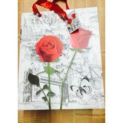 Пакет Красная роза большой 26х32см