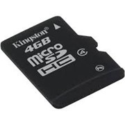 4Gb Kingston карта памяти microSDHC, Class 4, SDC4/4GBSP фото