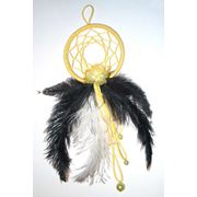 Сувениры - Ловец снов из перьев страуса фото