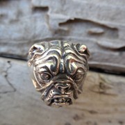 Серебряное кольцо “Бульдог“ от WickerRing фотография