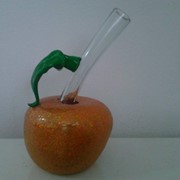 Бутылка коньячная декорированная “яблоко“ фото