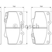 Тормозная колодка Bosch 0 986 424 134