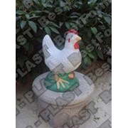 Форма курицы, курица из бетона, декоративная курица фото