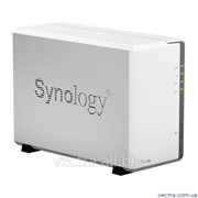 Synology DS214se (NAS-сервер. CPU 800 МГц, память DDR3 256 Mб, 2xHDD (SATA/SSD), max. 12TB (2x6TB), 2xUSB 2.0, 1xGb Ethernet, max. IP-камер - 5 (доп. лицензии). ) фото