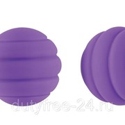 Фиолетовые стальные вагинальные шарики с силиконовым покрытием фотография