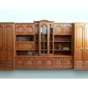 Шкаф для библиотеки деревянный фото