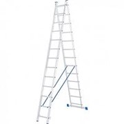 Сибртех Лестница, 2 х 13 ступеней, алюминиевая, двухсекционная, Россия, Сибртех фотография