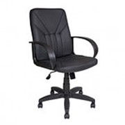 Офисное кресло AV 201 PL МК экокожа черная фото