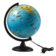 Глобус зоогеографический, диаметр 250 мм, с подсветкой, 10370 фото