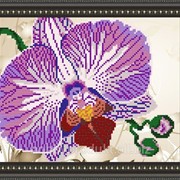 Рисунок на ткани для вышивания бисером “Орхидея“ VKA4105 фотография