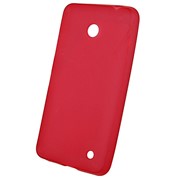 Чехол силиконовый матовый для Nokia lumia 630 красный фото