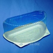 Упаковка пластиковая АЛЬФА-ПАК ПС-27 крышка прозрачная, дно белое фото