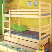 Кровать двухъярусная, кровать Львов, Кровать деревянная ліжко двоярусне фотография