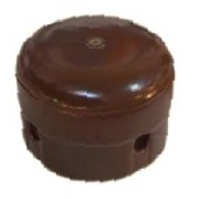 Коробка керамическая D80 H55 Pale brown арт 2010012