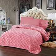 Покрывало Karina Ромб цвет Грязно-розовый POKARR04 2 спальный фото
